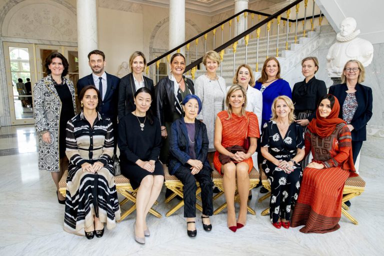 Queen of the Netherlands Meets with G20 Delegates.